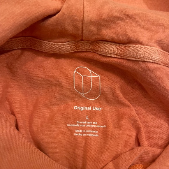 Original Use Orange Tengerine 100% Cotton Women's Hoodie Size Large - Picture 6 of 9